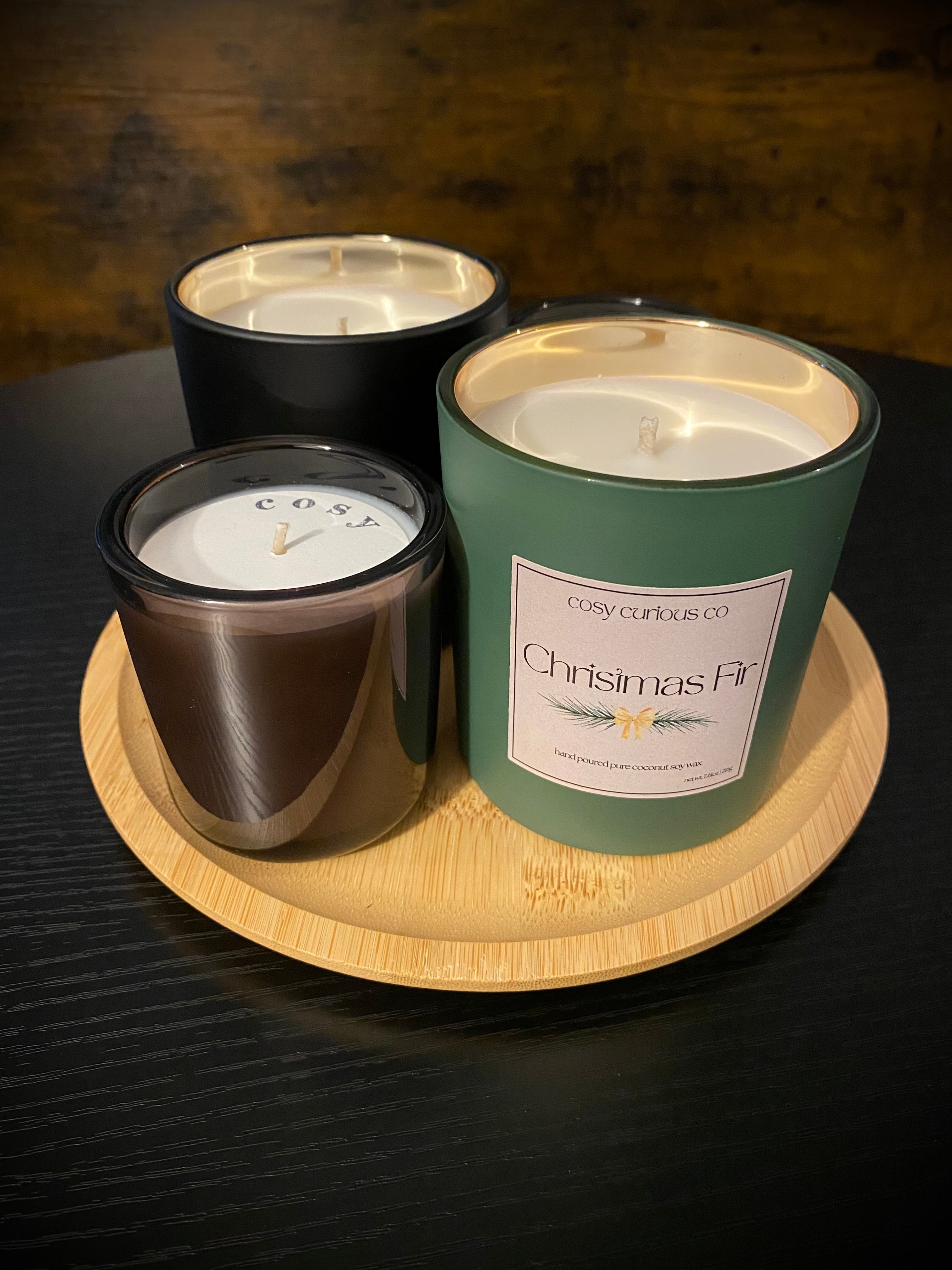 Christmas Fir Golden Glow Candle