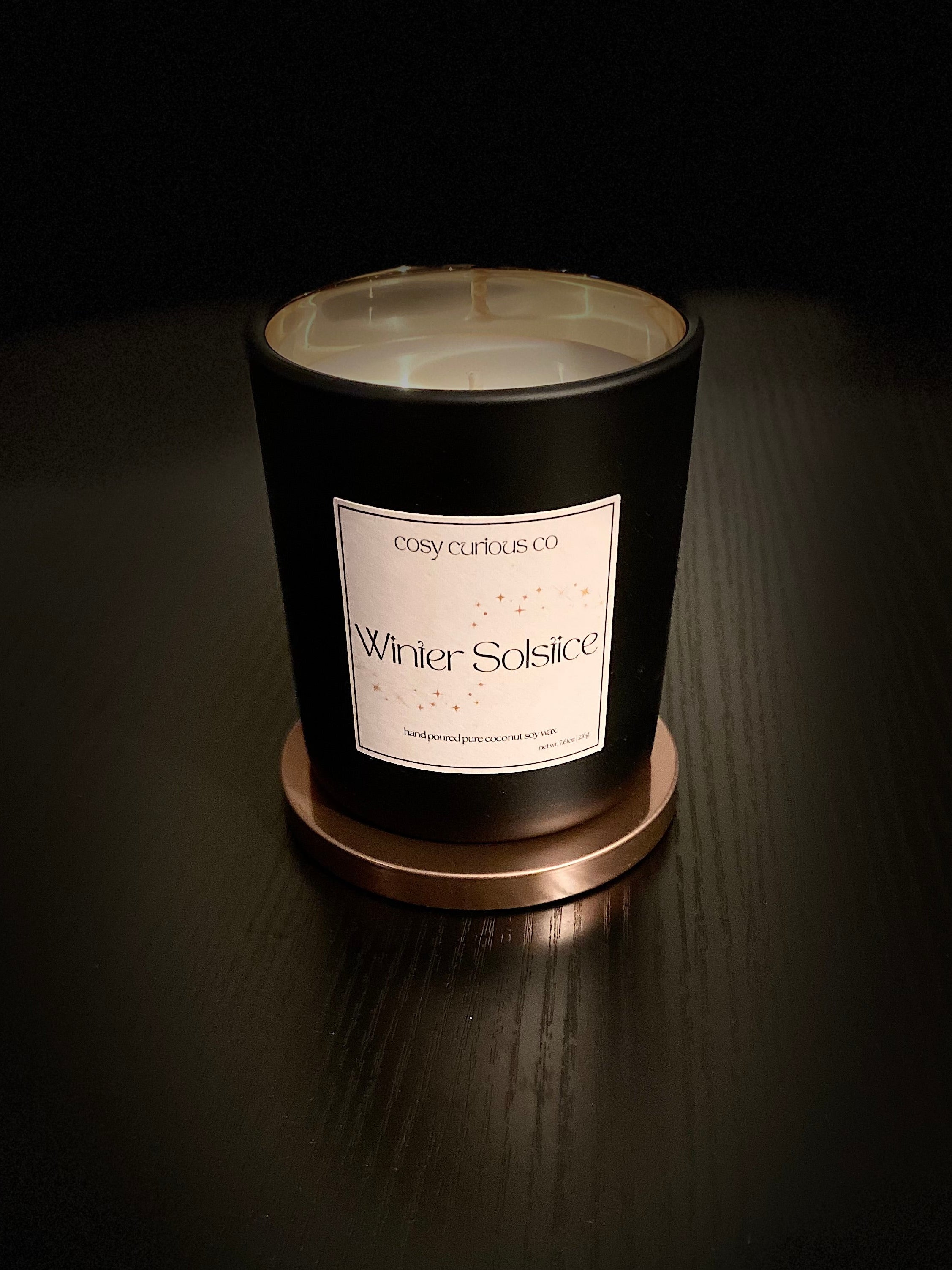 Winter Solstice Golden Glow Candle
